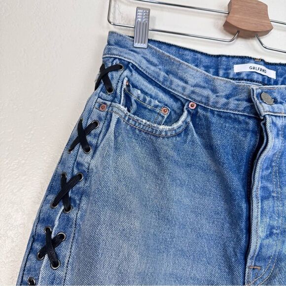 GRLFND Karolina Lace-Up Detail Jeans Size 28 - Picture 4 of 9